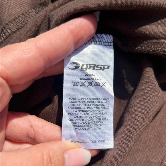 Gasp Iron Camp Throwback Tank in Timber XL NWT - Picture 8 of 14